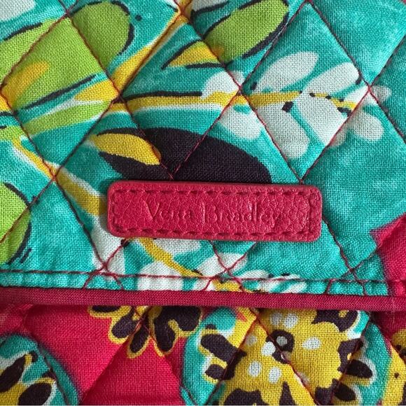 Vera Bradley Rumba Mini Hipster Crossbody Shoulder Bag Red Floral handbag purse - Picture 5 of 11